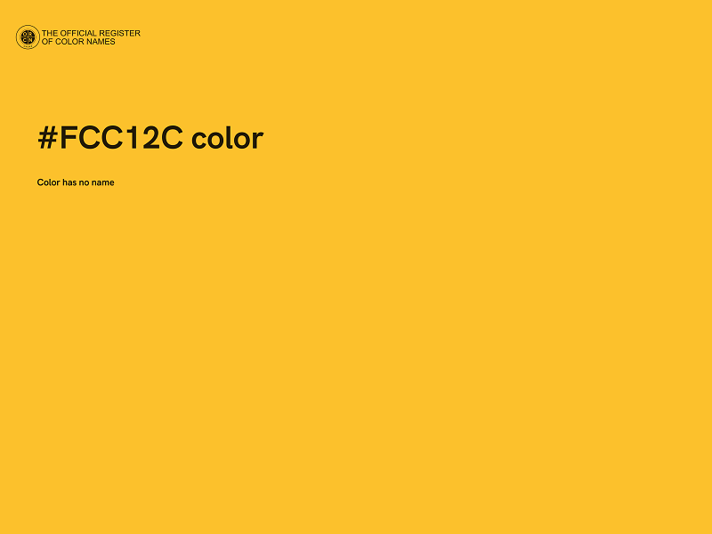 #FCC12C color image