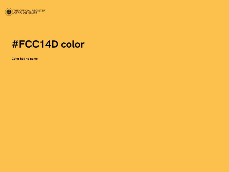 #FCC14D color image