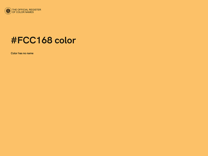 #FCC168 color image