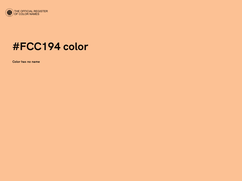 #FCC194 color image