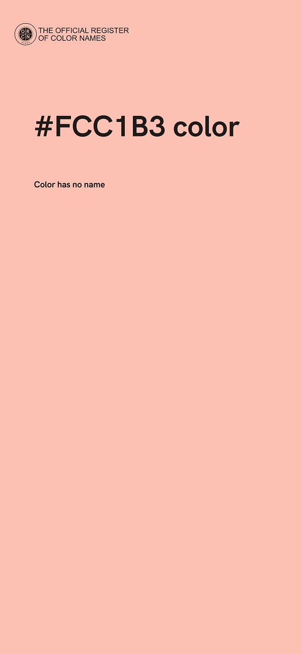 #FCC1B3 color image