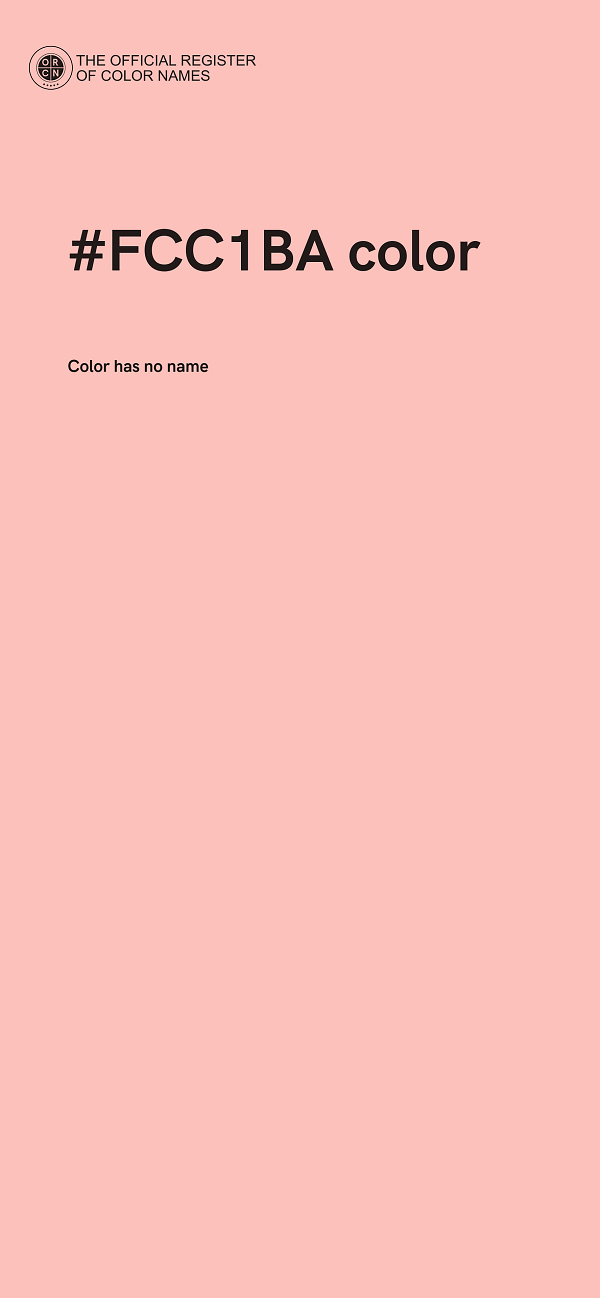 #FCC1BA color image