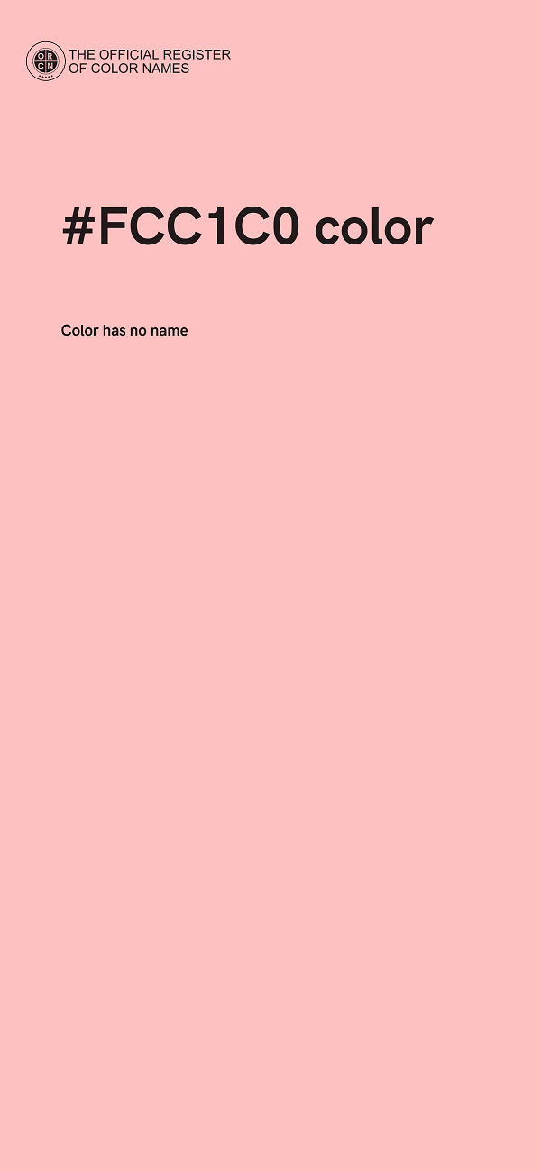 #FCC1C0 color image