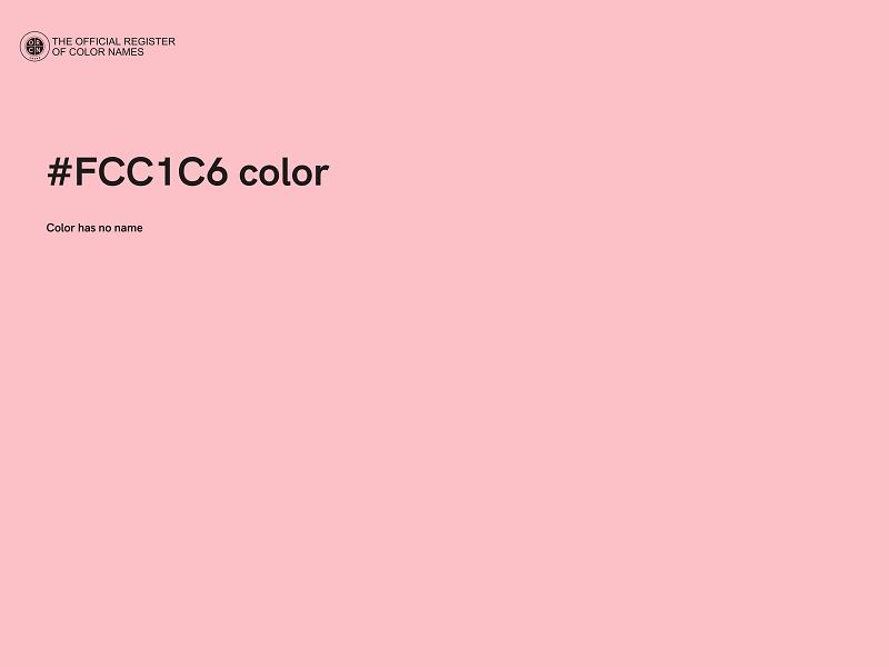 #FCC1C6 color image