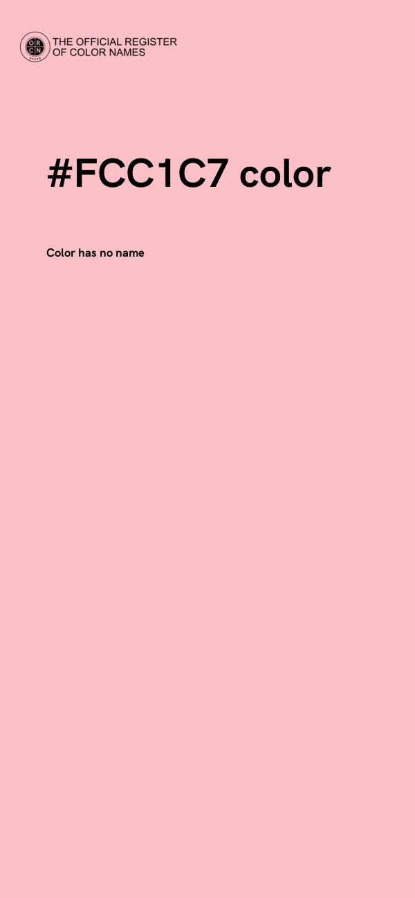 #FCC1C7 color image