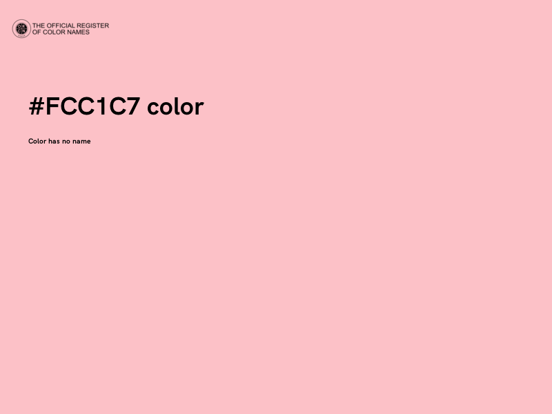 #FCC1C7 color image