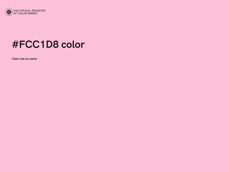 #FCC1D8 color image
