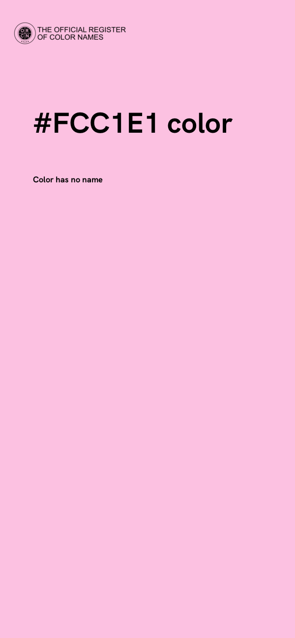 #FCC1E1 color image