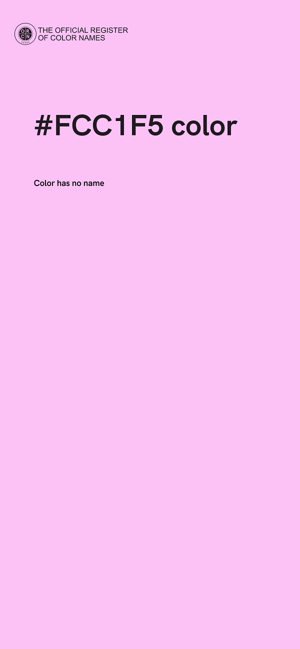 #FCC1F5 color image