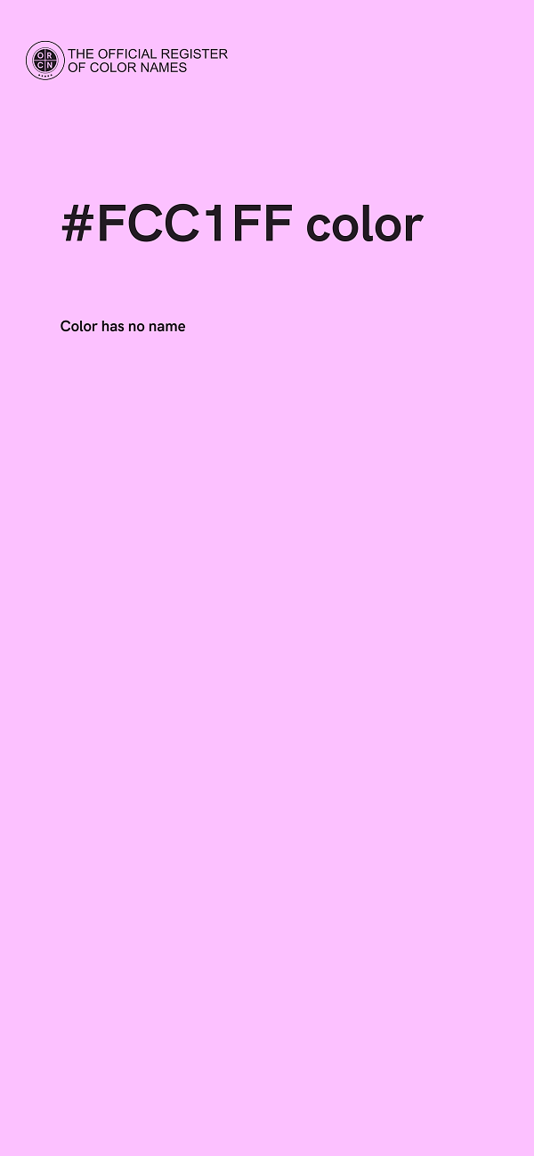 #FCC1FF color image
