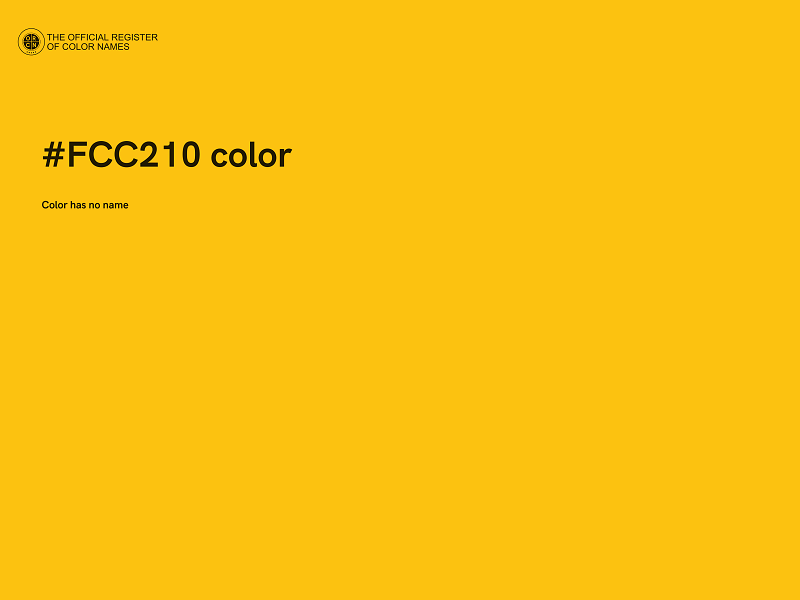 #FCC210 color image