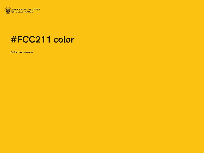 #FCC211 color image