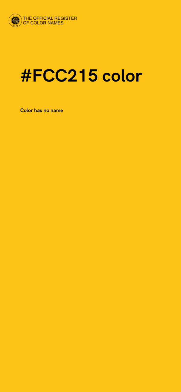 #FCC215 color image