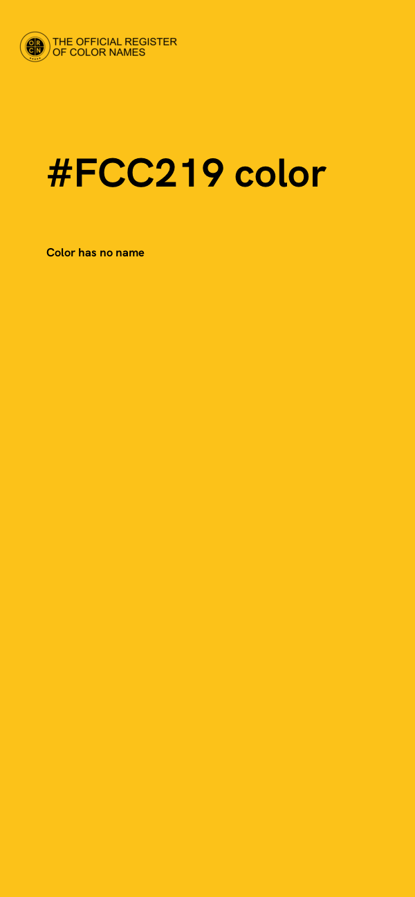 #FCC219 color image