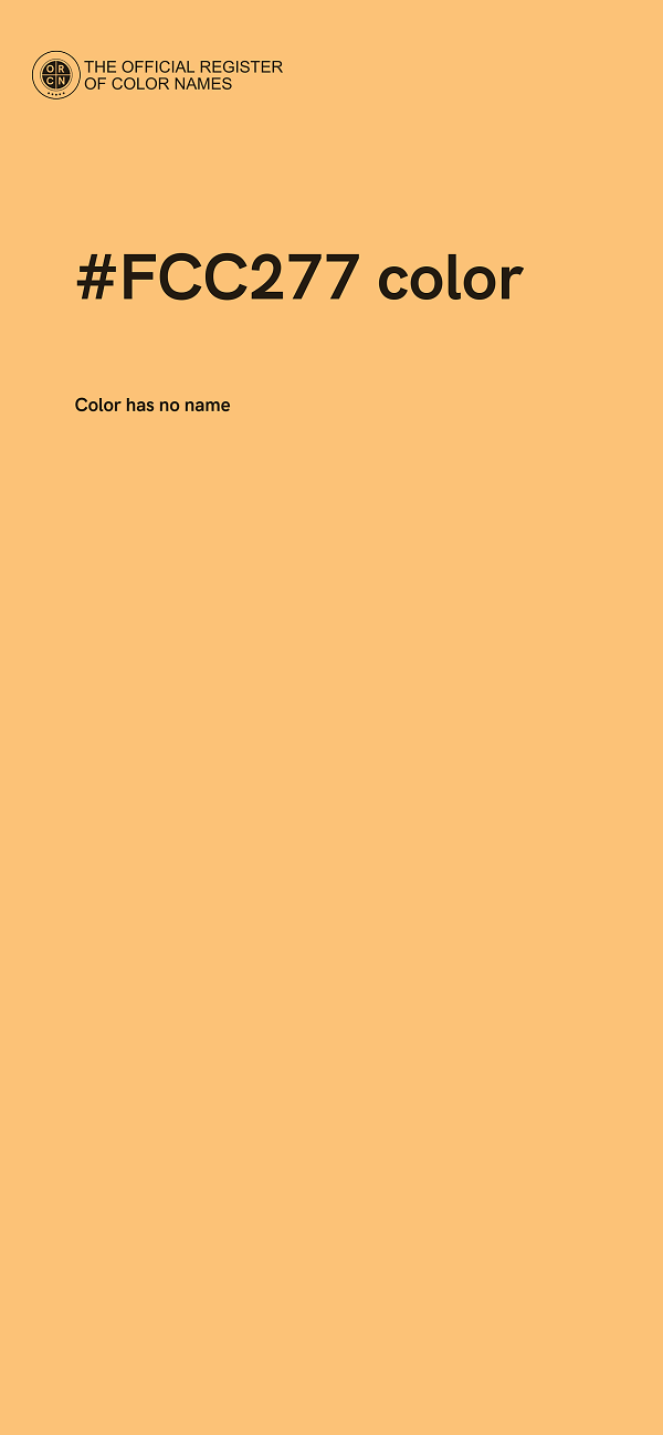 #FCC277 color image
