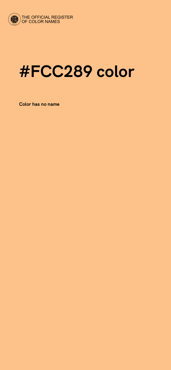 #FCC289 color image