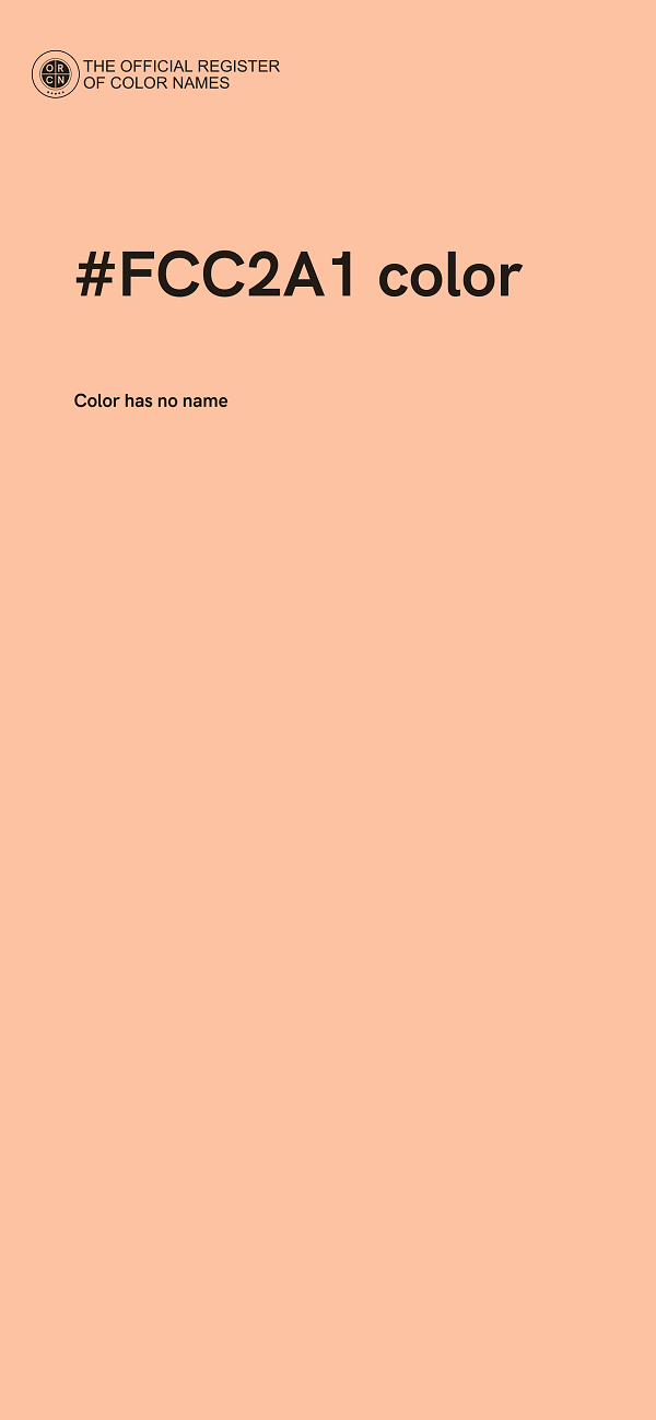 #FCC2A1 color image