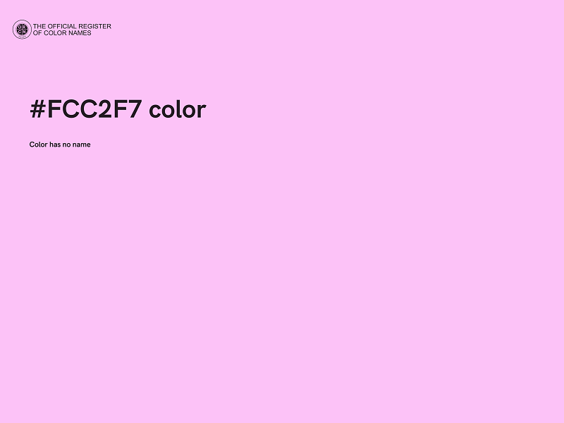 #FCC2F7 color image
