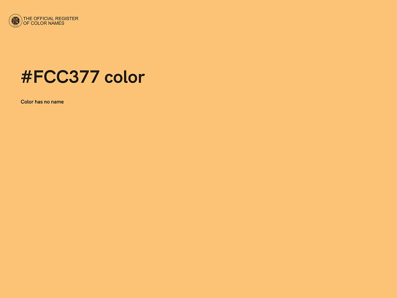 #FCC377 color image