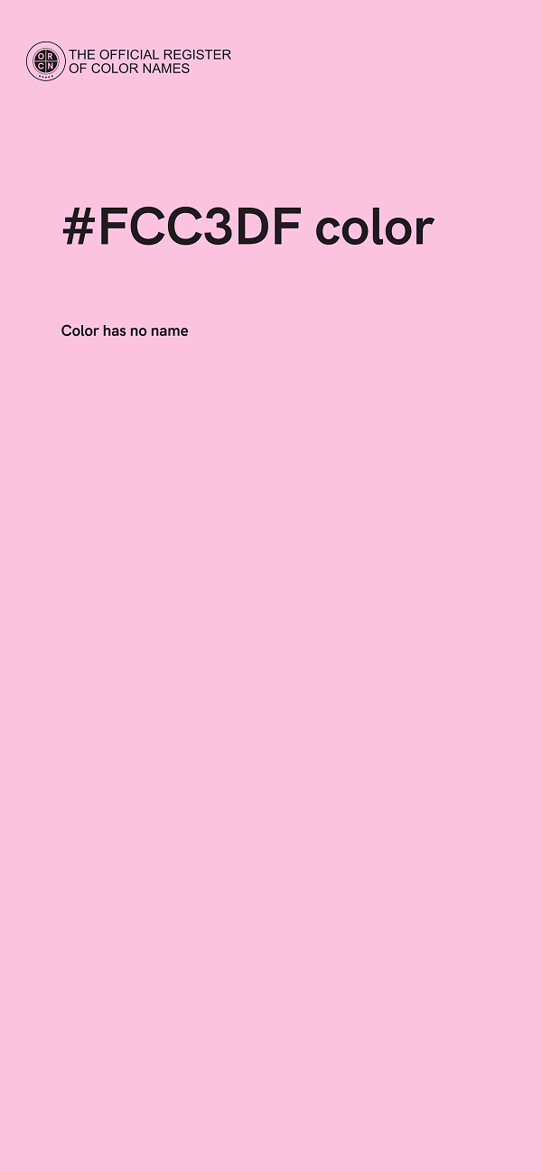 #FCC3DF color image
