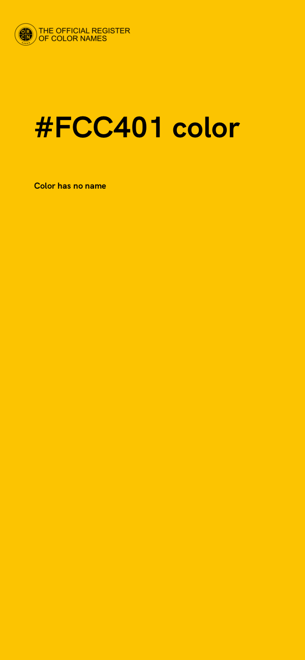 #FCC401 color image