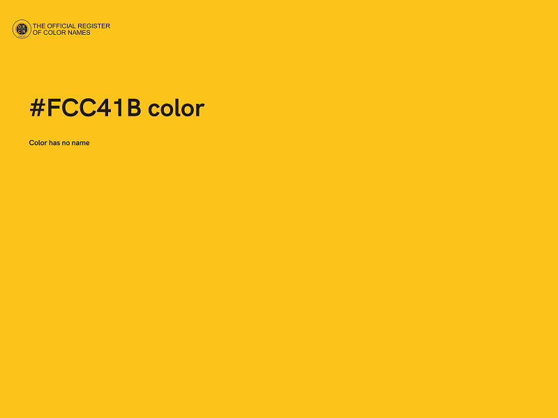 #FCC41B color image