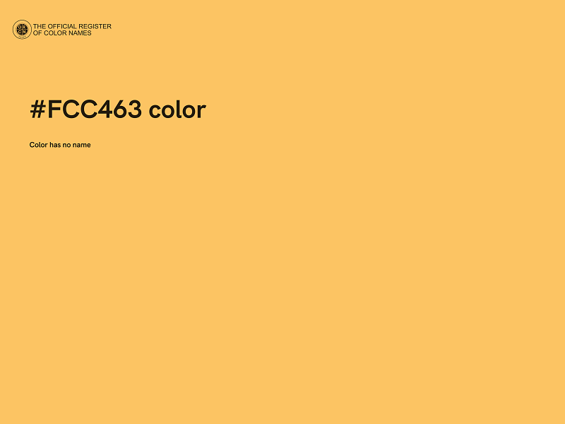 #FCC463 color image