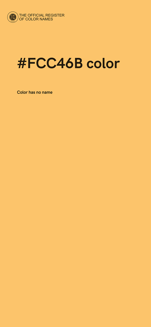 #FCC46B color image
