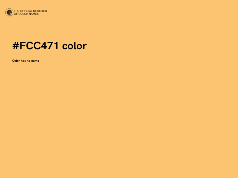 #FCC471 color image