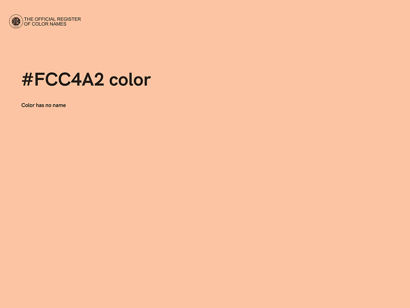 #FCC4A2 color image