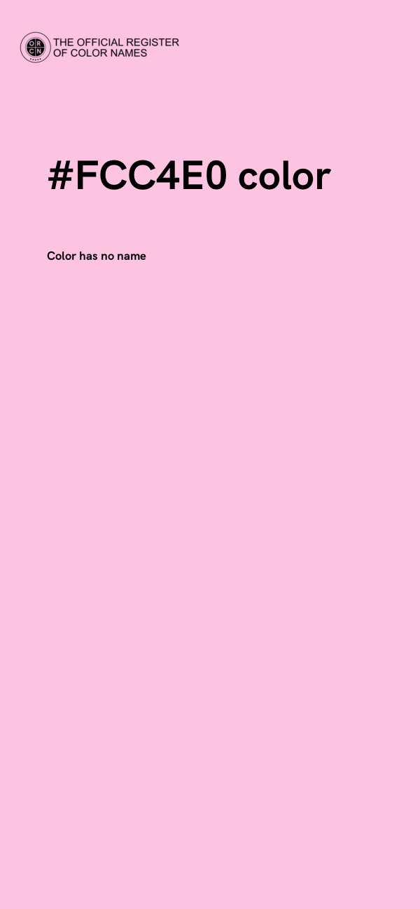 #FCC4E0 color image