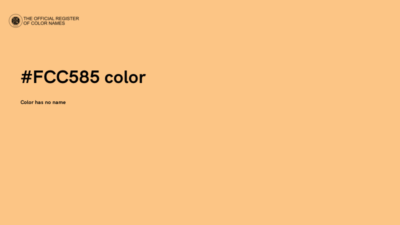 #FCC585 color image