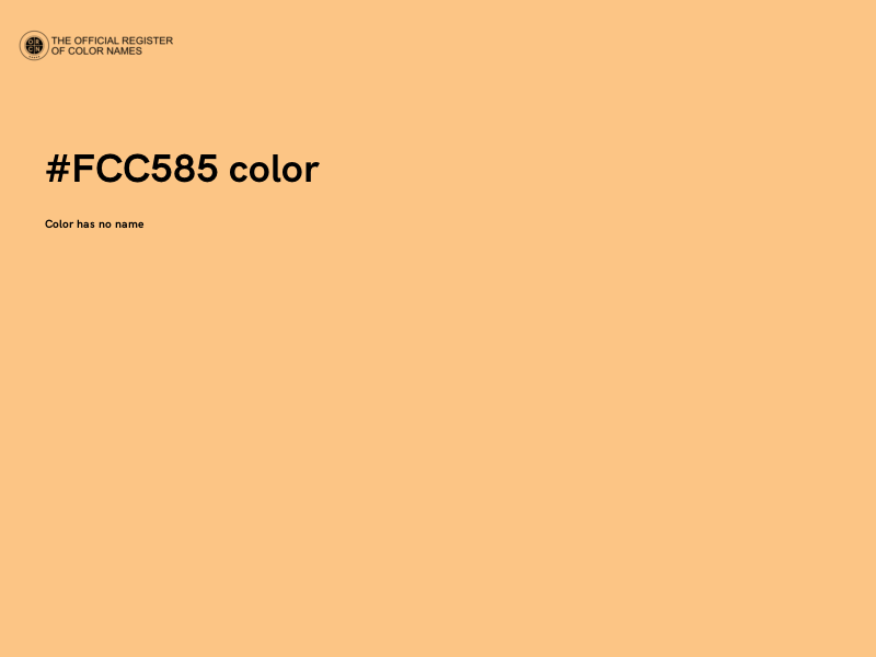 #FCC585 color image