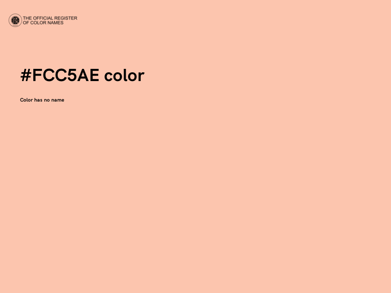 #FCC5AE color image