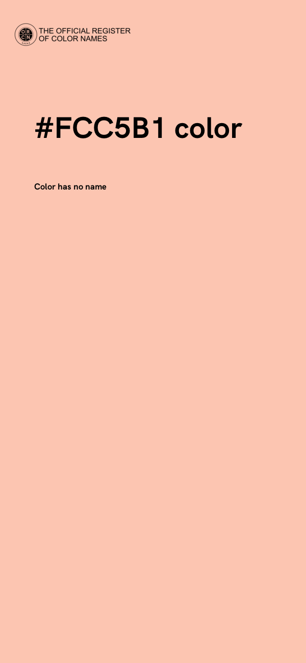 #FCC5B1 color image