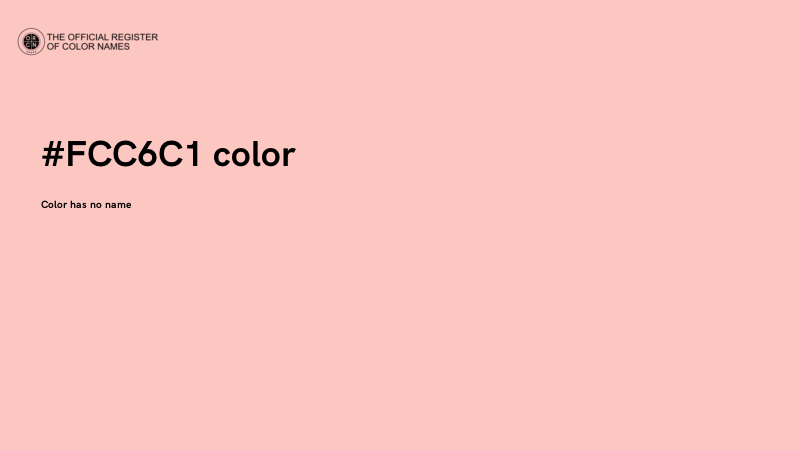 #FCC6C1 color image