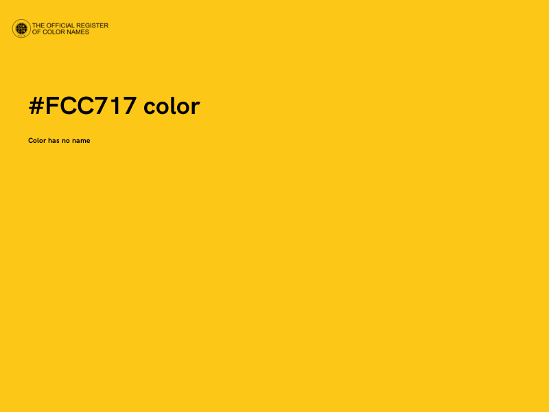 #FCC717 color image