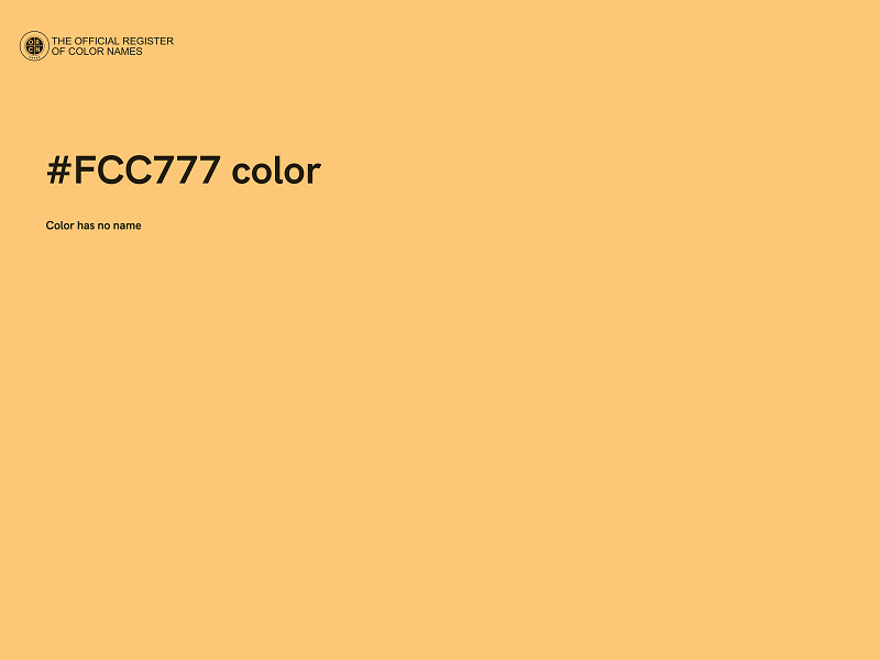 #FCC777 color image