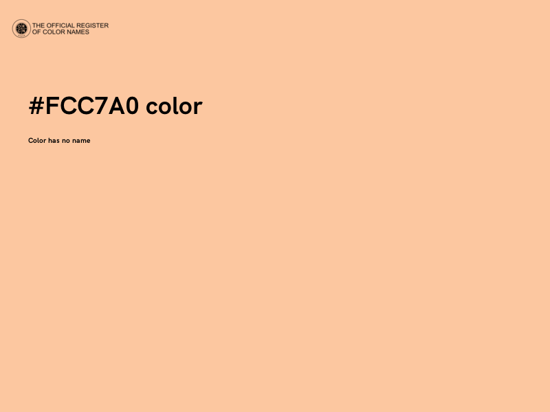 #FCC7A0 color image