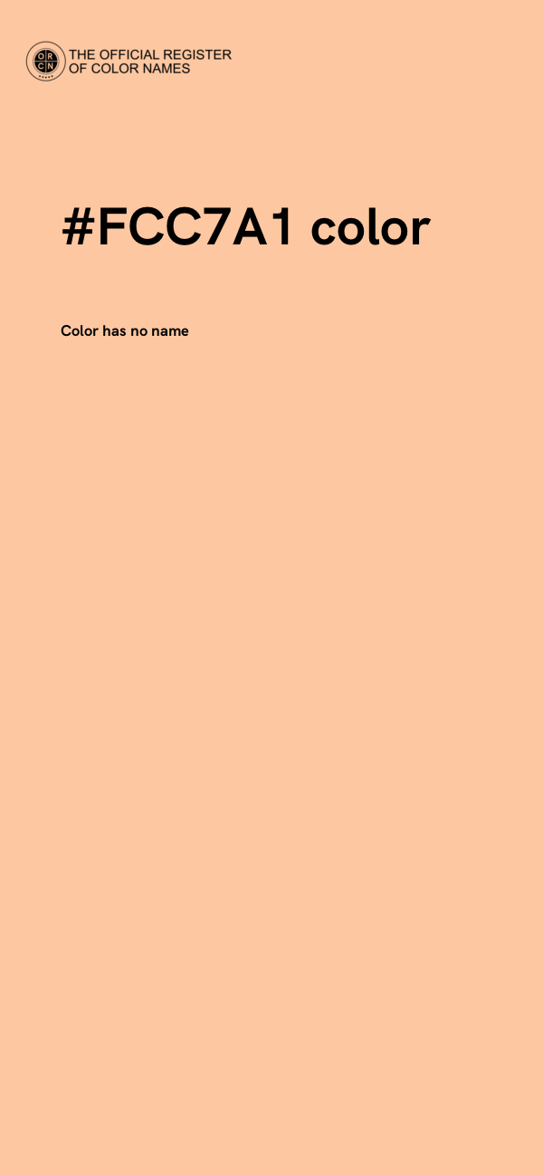 #FCC7A1 color image