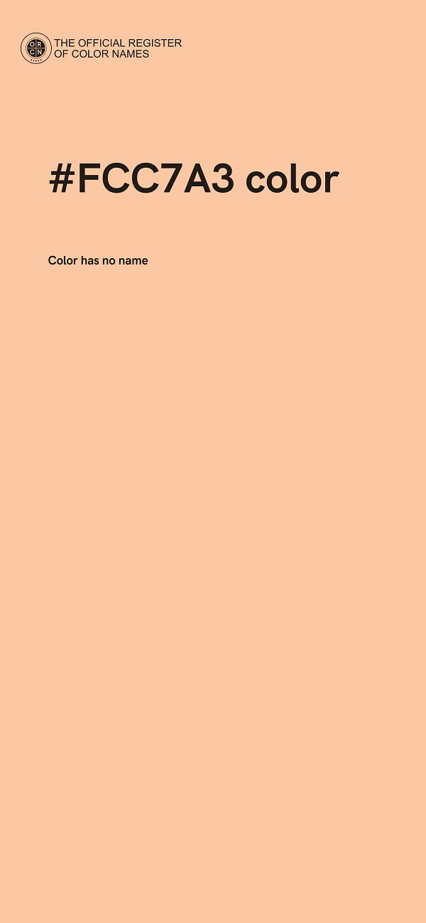 #FCC7A3 color image