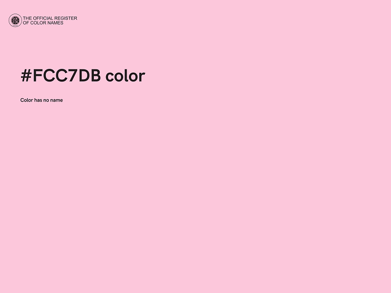 #FCC7DB color image