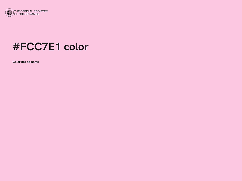 #FCC7E1 color image