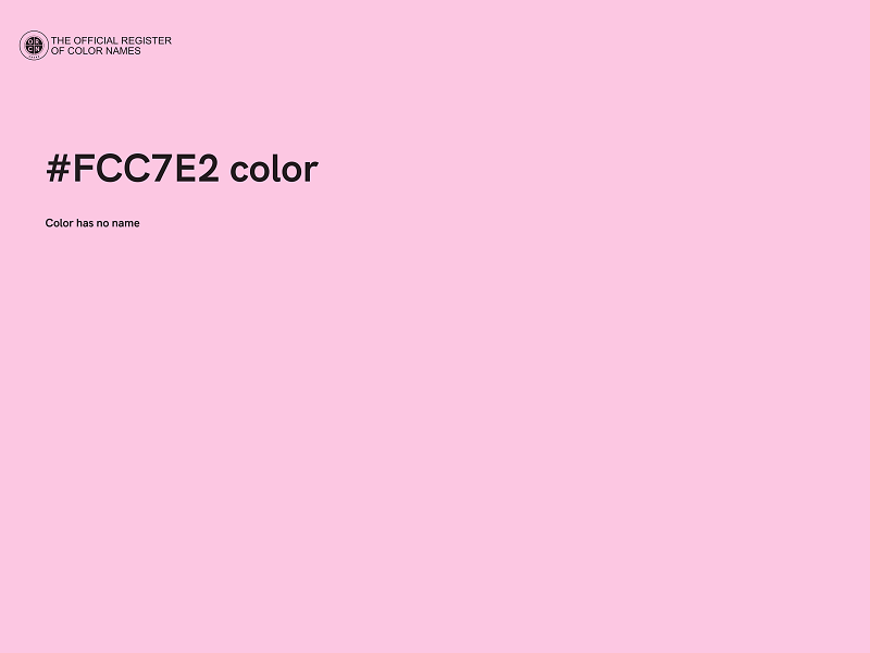 #FCC7E2 color image