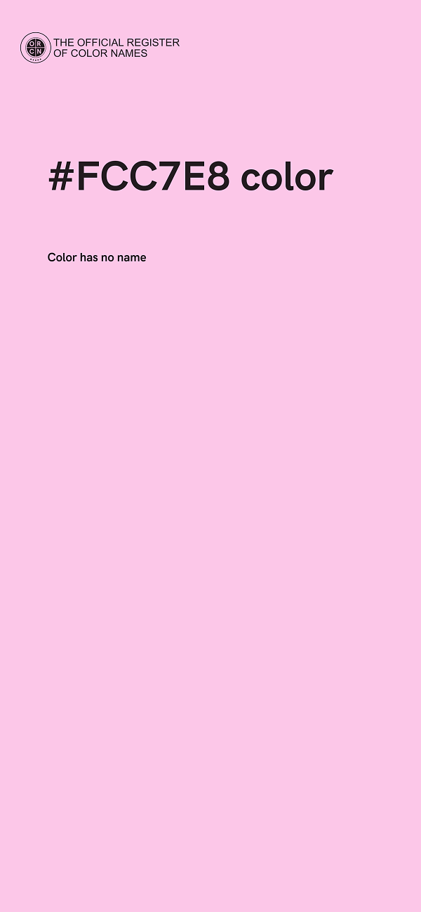 #FCC7E8 color image