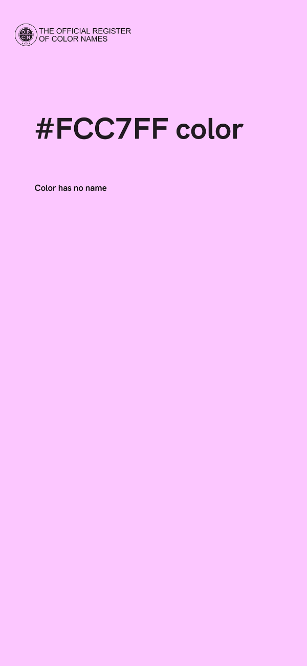 #FCC7FF color image