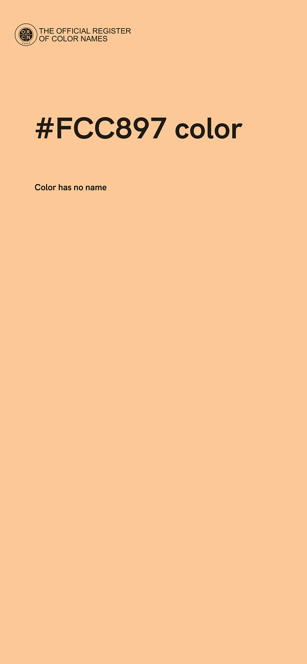 #FCC897 color image