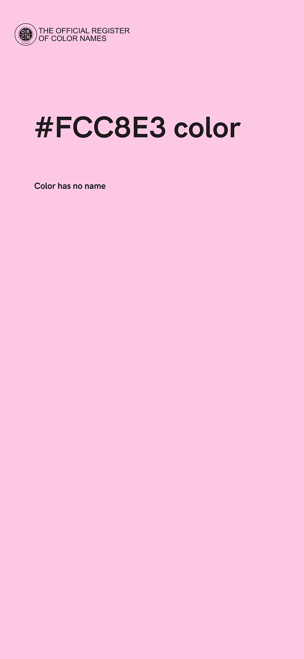 #FCC8E3 color image