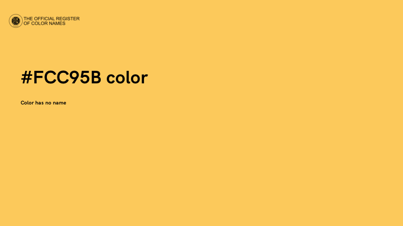 #FCC95B color image