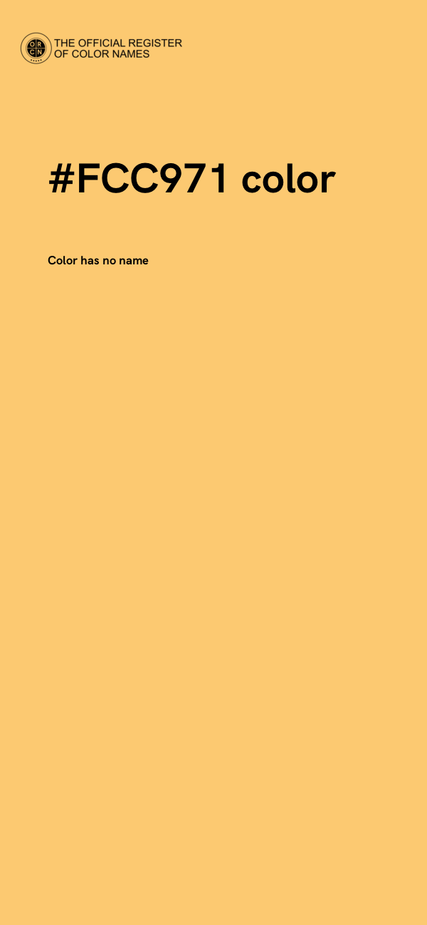 #FCC971 color image